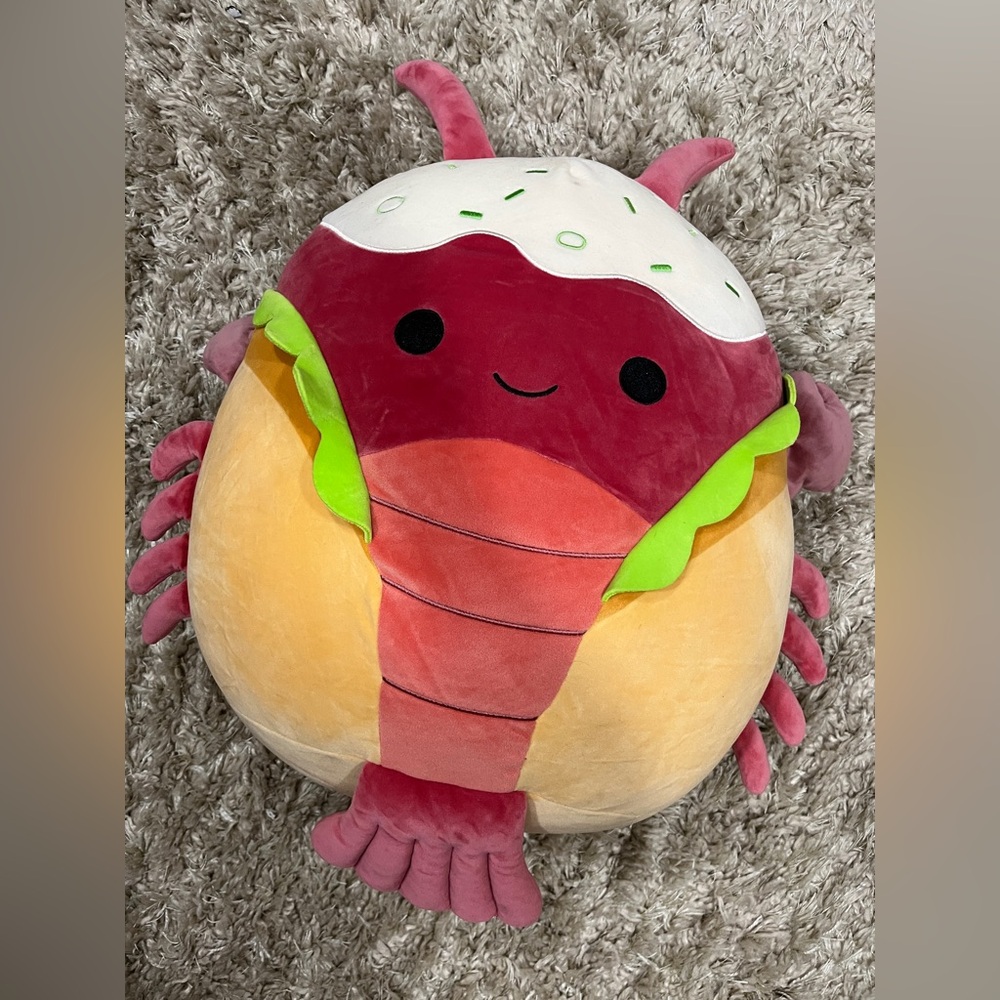 Squishmallows Red and Green Sushi Roll Plush